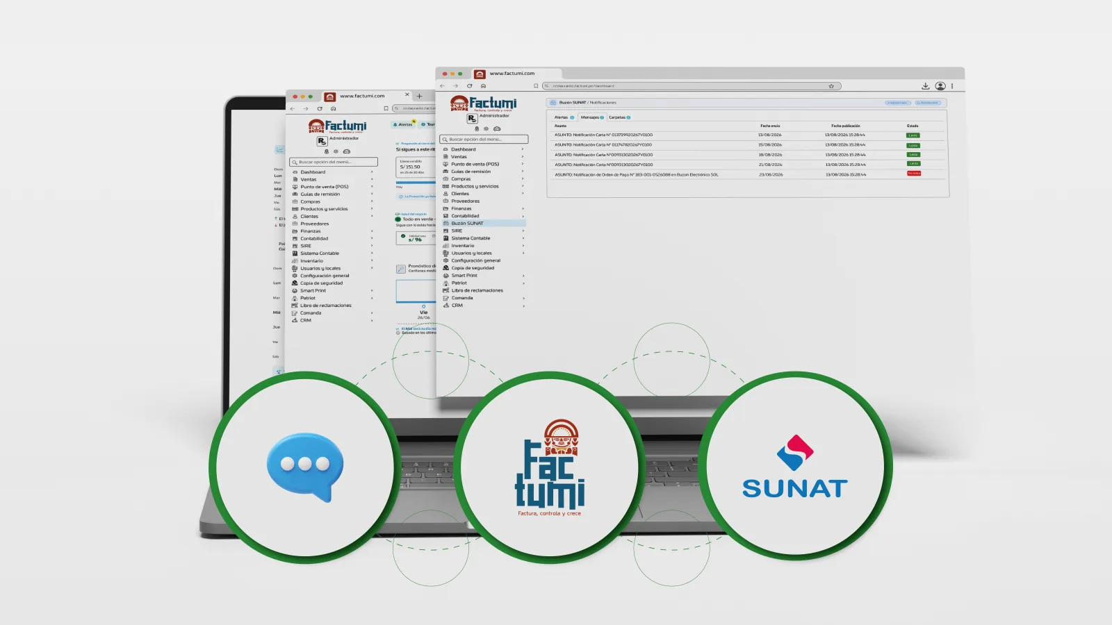 Las notificaciones de SUNAT llegan a tu panel