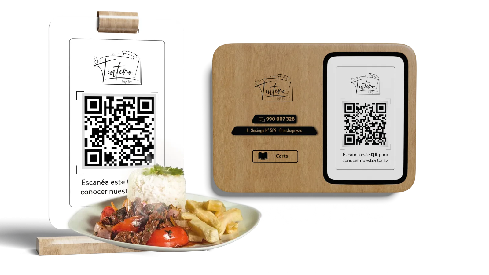 Tu carta en un QR, y siempre al día
